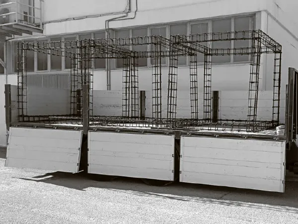 Jaulas GraphenBar cargadas para obra