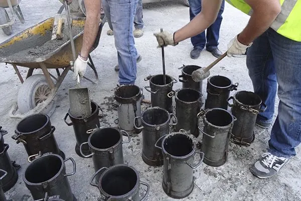 Fabricación de probetas en planta · proyecto con CTCON y Hormissa